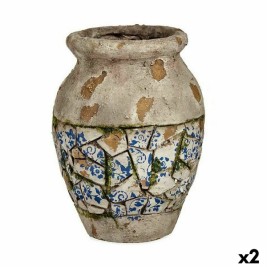 Декоративна Фигура за Градина Ibergarden Полирезин Ваза 25 x 32,5 x 25 cm (2 броя)
