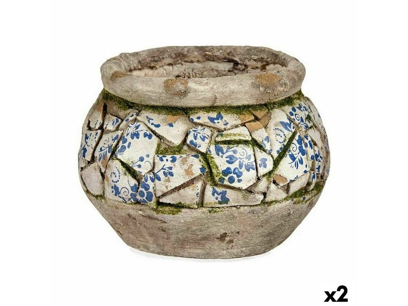 Декоративна Фигура за Градина Ibergarden Полирезин Ваза 28 x 19,5 x 28 cm (2 броя)