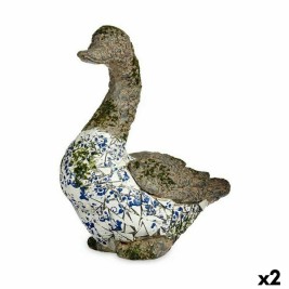 Декоративна Фигура за Градина Ibergarden Полирезин Патица 17 x 42 x 40 cm (2 броя)