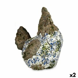 Декоративна Фигура за Градина Ibergarden Полирезин Кокошка 22,5 x 39 x 34 cm (2 броя)