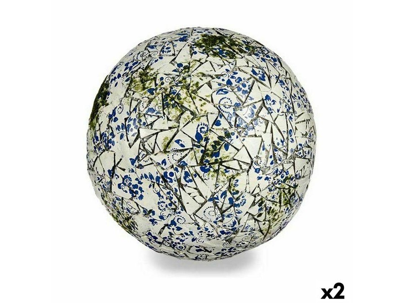 Декоративна Фигура за Градина Ibergarden Полирезин Pall 31,5 x 31,5 x 31,5 cm (2 броя)
