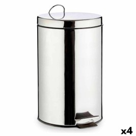 Кошче с педал Berilo Сребрист Неръждаема стомана Пластмаса 12 L (4 броя)