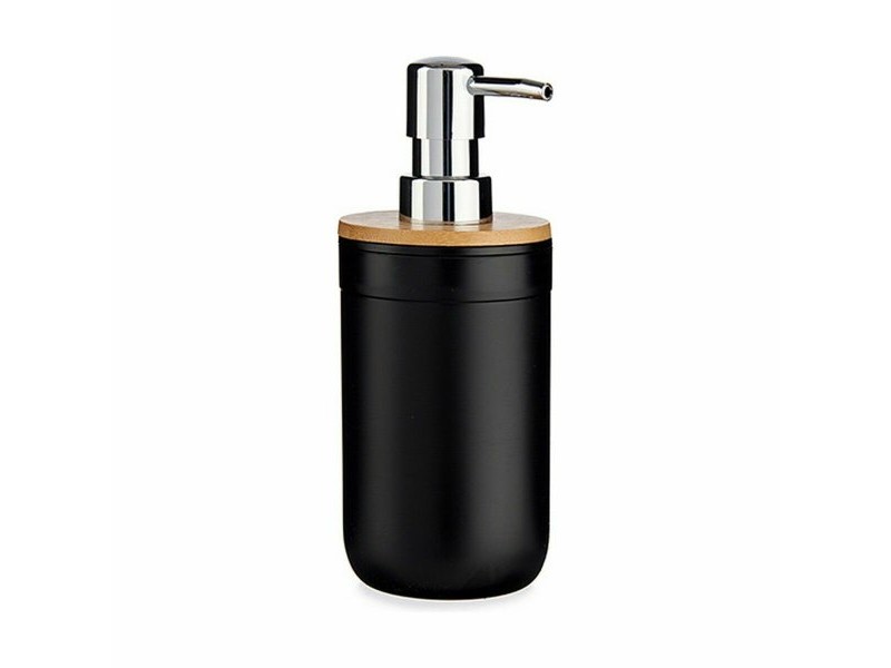 Дозатор за Сапун Berilo Черен Бамбук полипропилен 350 ml 8 x 17 x 9 cm 9 x 17 x 8 cm (6 броя)