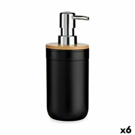 Дозатор за Сапун Berilo Черен Бамбук полипропилен 350 ml 8 x 17 x 9 cm 9 x 17 x 8 cm (6 броя)