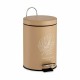 Кошче с педал Berilo Tropical Bath Бял Бежов Стомана Пластмаса 3 L (6 броя)