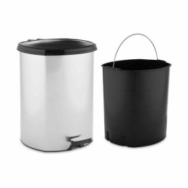 Кошче с педал Berilo Сребрист Пластмаса 11 L (6 броя)