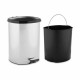 Кошче с педал Berilo Сребрист Пластмаса 11 L (6 броя)