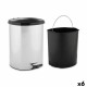 Кошче с педал Berilo Сребрист Пластмаса 11 L (6 броя)