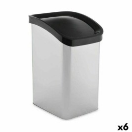 Кошче за боклук Berilo Сребрист Пластмаса 23 L Накланящ се (6 броя)