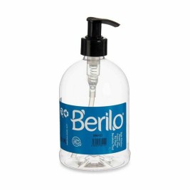 Дозатор за Сапун Berilo Черен Прозрачен Пластмаса 500 ml 8 x 16,5 x 8 cm (12 броя)
