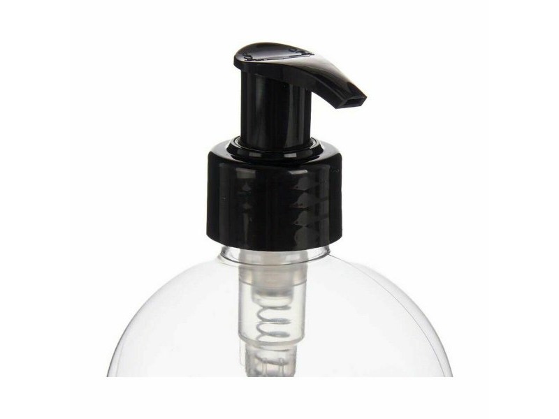Дозатор за Сапун Berilo Черен Прозрачен Пластмаса 500 ml 8 x 16,5 x 8 cm (12 броя)