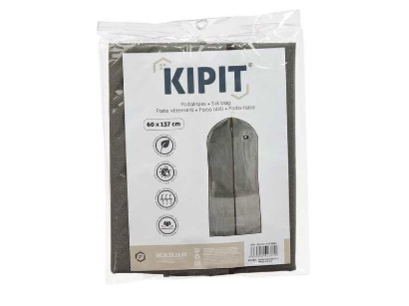 Калъф за Костюми Kipit Сив полиестер полипропилен 60 x 137 cm 30 x 2 x 25 cm (24 броя)
