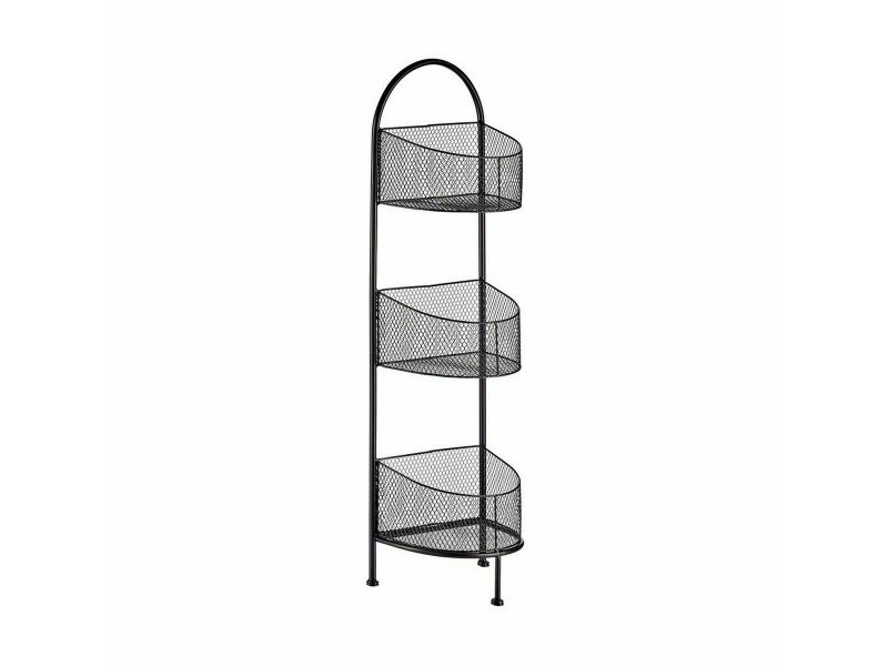 Лавица Gift Decor Черен Метал 21,2 x 97 x 28,5 cm (4 броя)