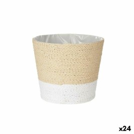 Саксия Ibergarden Бял Въже Пластмаса 19,5 x 17,5 x 19,5 cm 19,5 x 16,5 x 19,5 cm (24 броя)
