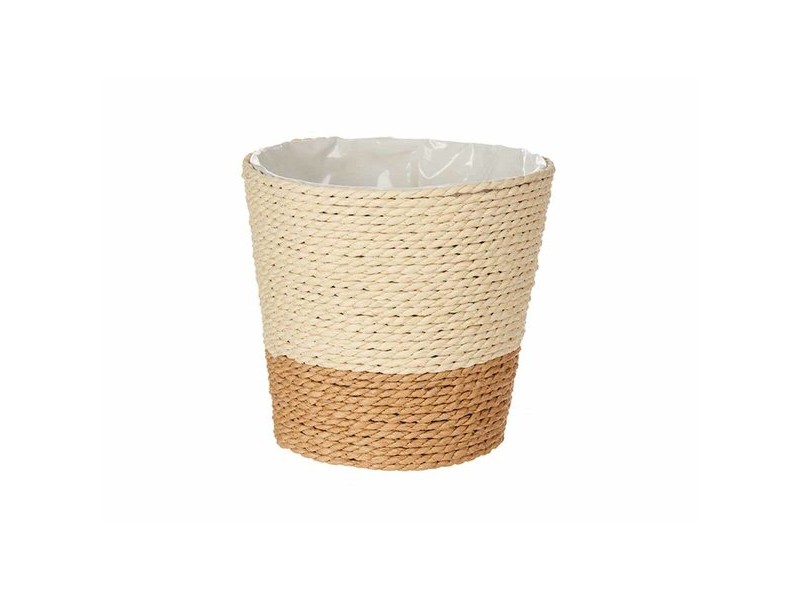 Саксия Ibergarden Кафяв Въже Пластмаса 14 x 12,5 x 14 cm 14 x 13 x 14 cm (24 броя)