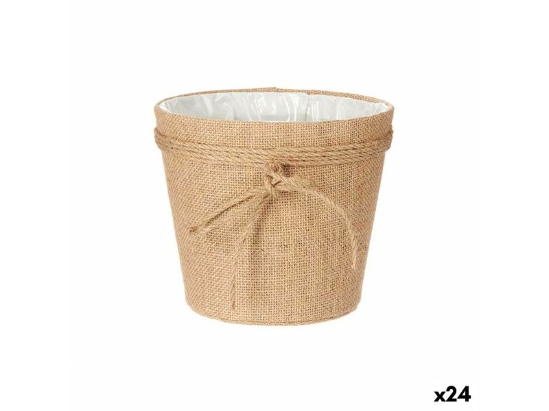 Саксия Ibergarden Кафяв Плат Ласо 19,5 x 17,5 x 19,5 cm 19 x 17 x 20 cm (24 броя)