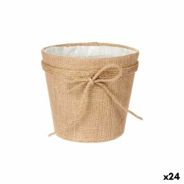 Саксия Ibergarden Кафяв Плат Ласо 16 x 15 x 16 cm 16 x 15 x 17 cm (24 броя)