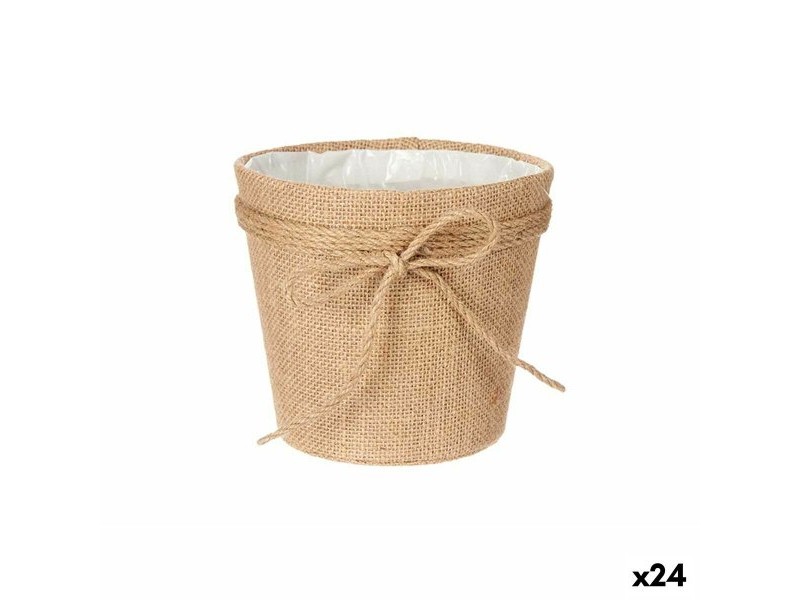 Саксия Ibergarden Кафяв Плат Ласо 16 x 15 x 16 cm 16 x 15 x 17 cm (24 броя)