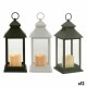 LED Фенер Gift Decor Бял Черен Кристал Пластмаса 13,5 x 34,5 x 13,5 cm (12 броя)