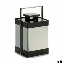 LED Фенер Gift Decor Черен 12,5 x 18,5 x 12,5 cm Огледало (6 броя)