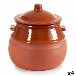 Касерола с Капак La Dehesa Печена глина 2 L 19 x 20,5 x 18 cm (4 броя)
