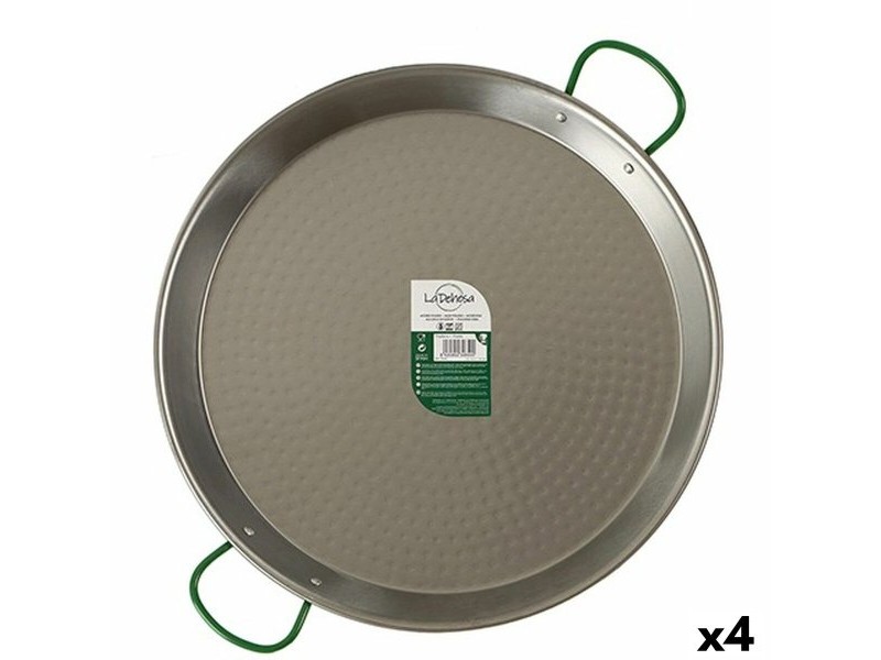Тиган La Dehesa Сребрист Полирана Стомана Ø 55 cm 69 x 5,5 x 56 cm (4 броя)