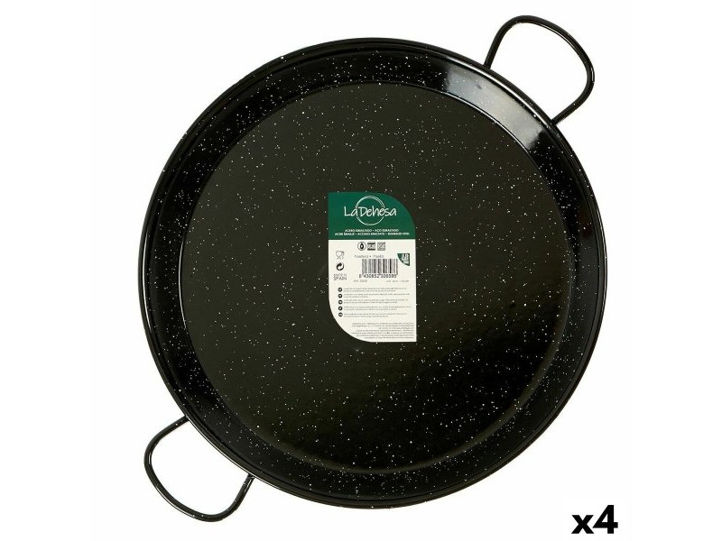 Тиган La Dehesa Черен Емайлирана Стомана Ø 50 cm 64 x 6 x 54 cm (4 броя)
