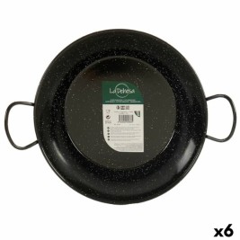 Тиган за Паеля La Dehesa Черен Емайлирана Стомана Ø 28 cm 39 x 10 x 29 cm (6 броя)