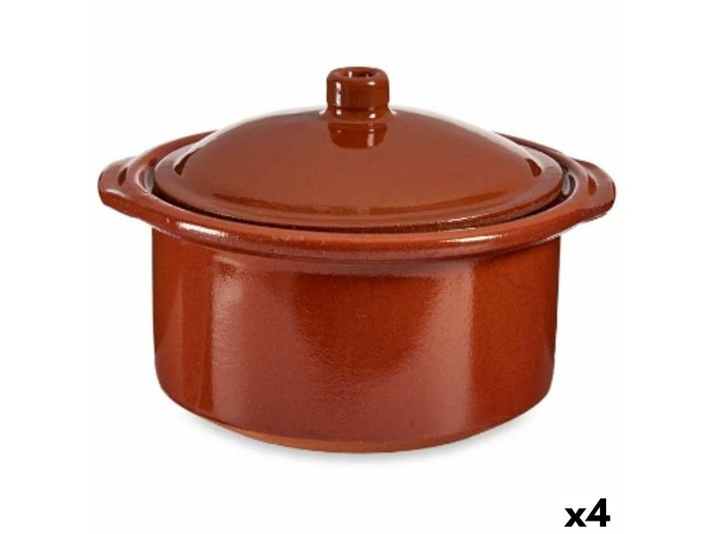 Касерола с Капак La Dehesa Печена глина 1,5 L 22 x 14,5 x 20 cm (4 броя)
