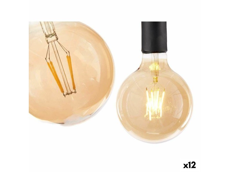LED крушка Gift Decor Прозрачен 4 W E27 12,5 x 17,5 x 12,5 cm Vintage 12 броя