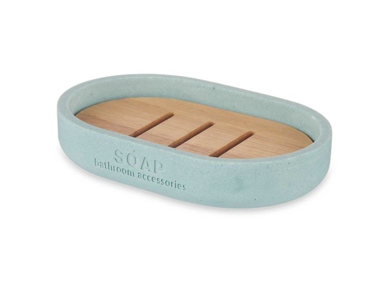 Cапунерка Berilo Син Смола Бамбук 12,5 x 2,5 x 8,5 cm (6 броя)