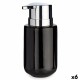 Дозатор за Сапун Berilo Черен Сребрист Метал Керамика 350 ml 7 x 14,5 x 8,5 cm (6 броя)
