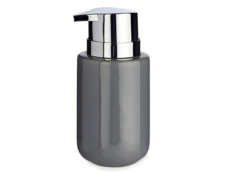Дозатор за Сапун Berilo Сив Сребрист Метал Керамика 350 ml 7 x 14,5 x 8,5 cm (6 броя)