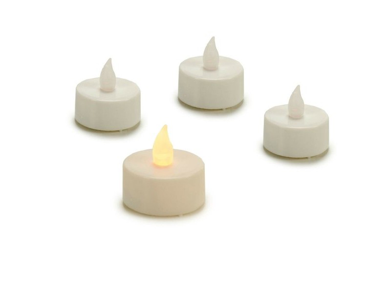 Комплект Свещи Gift Decor Бял 4 x 4 x 3,7 cm 13,5 x 17 x 4 cm LED (12 броя)