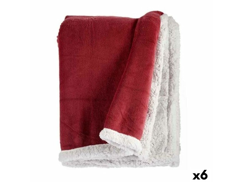 Одеяло Gift Decor Бял Тъмно розово 130 x 1 x 170 cm (6 броя)