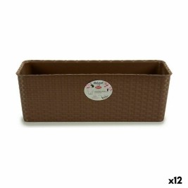 Саксия Stefanplast Кафяв Пластмаса 18 x 16 x 48,5 cm 49 x 16 x 18 cm (12 броя)
