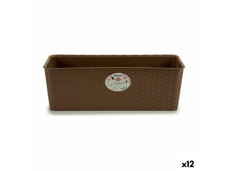 Саксия Stefanplast Кафяв Пластмаса 18 x 16 x 48,5 cm 49 x 16 x 18 cm (12 броя)