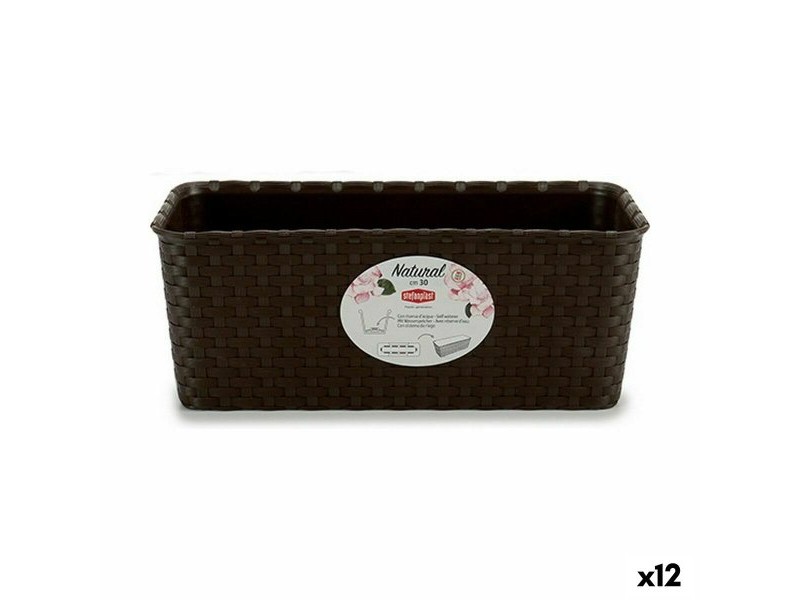 Саксия Stefanplast Пластмаса 13 x 11 x 28,5 cm 28,5 x 11 x 13 cm (12 броя)