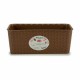 Саксия Stefanplast Кафяв PVC 13 x 11 x 28,5 cm 29 x 11 x 12,5 cm (12 броя)