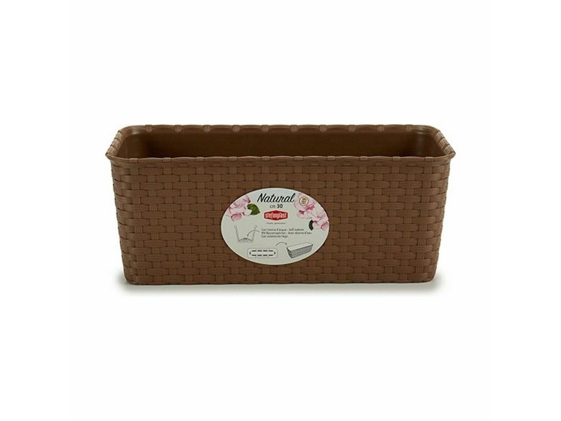 Саксия Stefanplast Кафяв PVC 13 x 11 x 28,5 cm 29 x 11 x 12,5 cm (12 броя)