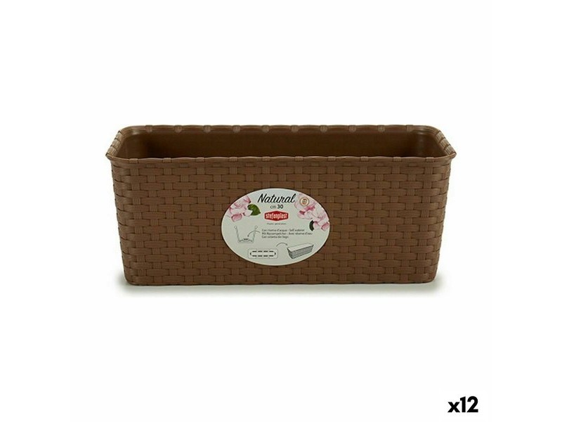 Саксия Stefanplast Кафяв PVC 13 x 11 x 28,5 cm 29 x 11 x 12,5 cm (12 броя)