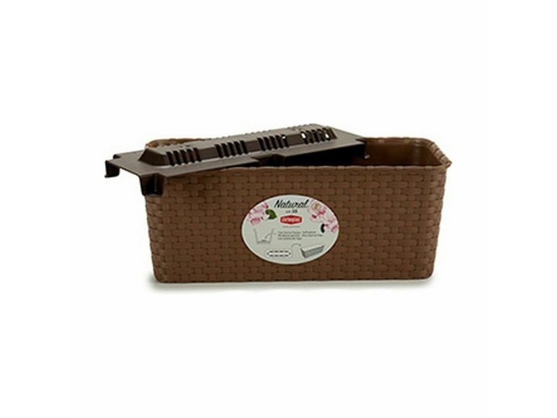 Саксия Stefanplast Кафяв PVC 13 x 11 x 28,5 cm 29 x 11 x 12,5 cm (12 броя)