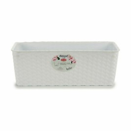 Саксия Stefanplast Бял Пластмаса 39 x 13,5 x 15 cm (12 броя)