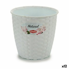 Саксия Stefanplast Бял Пластмаса 14 x 13 x 14 cm (12 броя)