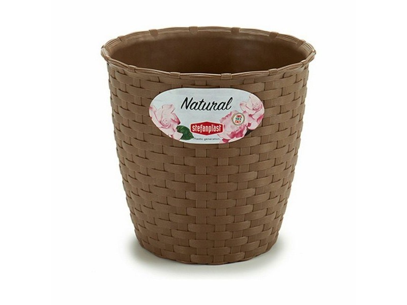 Саксия Stefanplast Кафяв Пластмаса 14 x 13 x 14 cm (12 броя)