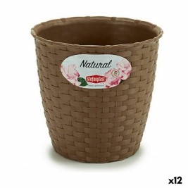 Саксия Stefanplast Кафяв Пластмаса 14 x 13 x 14 cm (12 броя)
