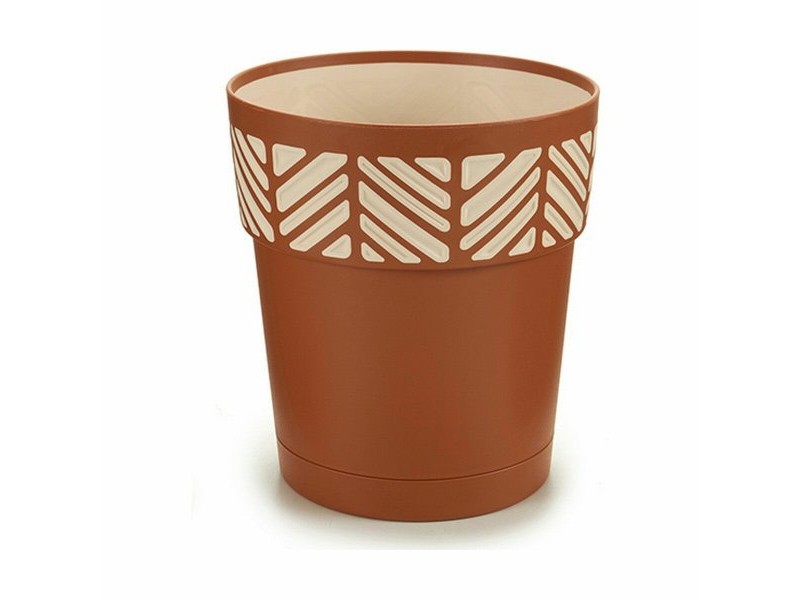 Саксия за самостоятелно поливане Stefanplast Orfeo теракота Пластмаса 15 x 15 x 15 cm (12 броя)