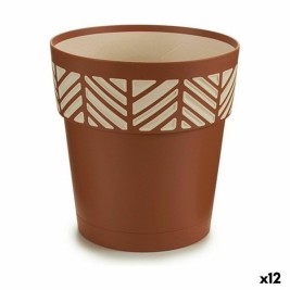 Саксия за самостоятелно поливане Stefanplast Orfeo теракота Пластмаса 19 x 19 x 19 cm (12 броя)