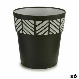 Саксия за самостоятелно поливане Stefanplast Orfeo Антрацит Пластмаса 25 x 25 x 25 cm (6 броя)
