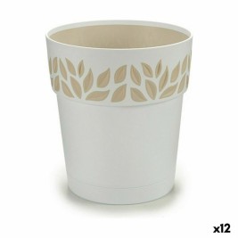 Саксия за самостоятелно поливане Stefanplast Cloe Бял Пластмаса 15 x 15 x 15 cm (12 броя)